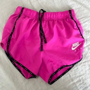 Pink Nike Air running shorts